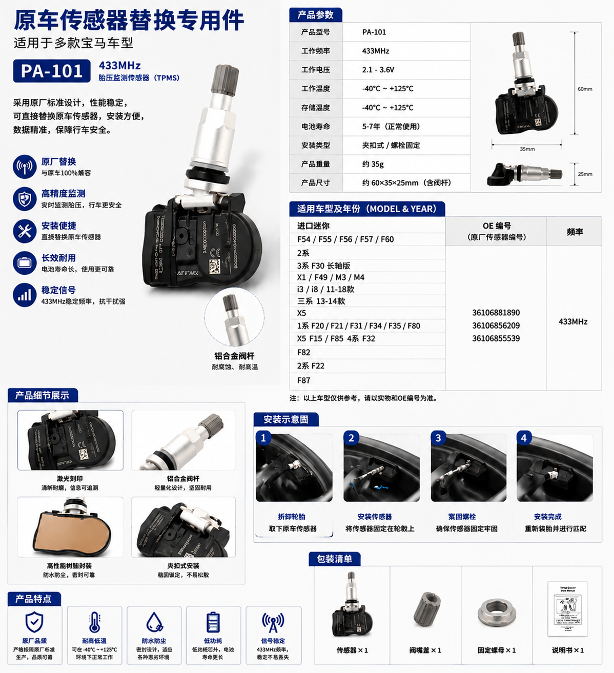 PA-101 product sheet preview