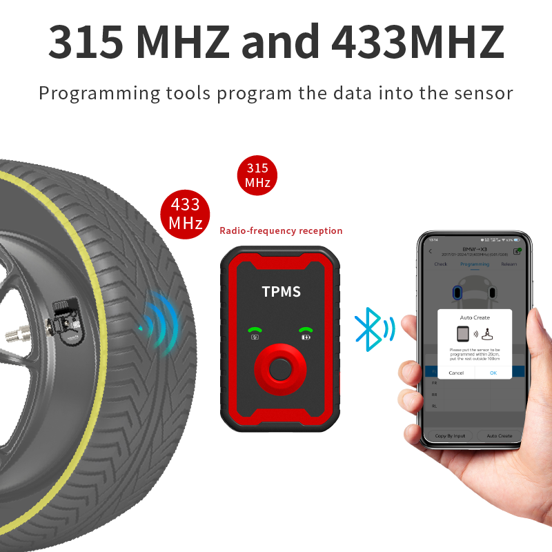 XSD-A9 TPMS Bluetooth programming tool view 3